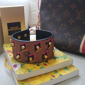 Sold Sold MCM Unisex Diamond Visetos wrap bracelet